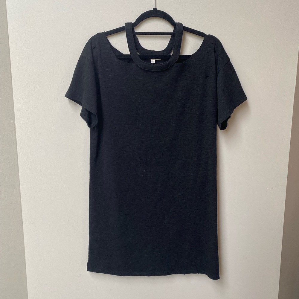 NWOT Honey Punch Off The Shoulder Halter Neck Dress